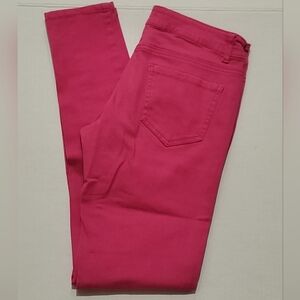 Papaya Skinny Jeans Women’s Junior Pink Low Rise Stretch Size 1